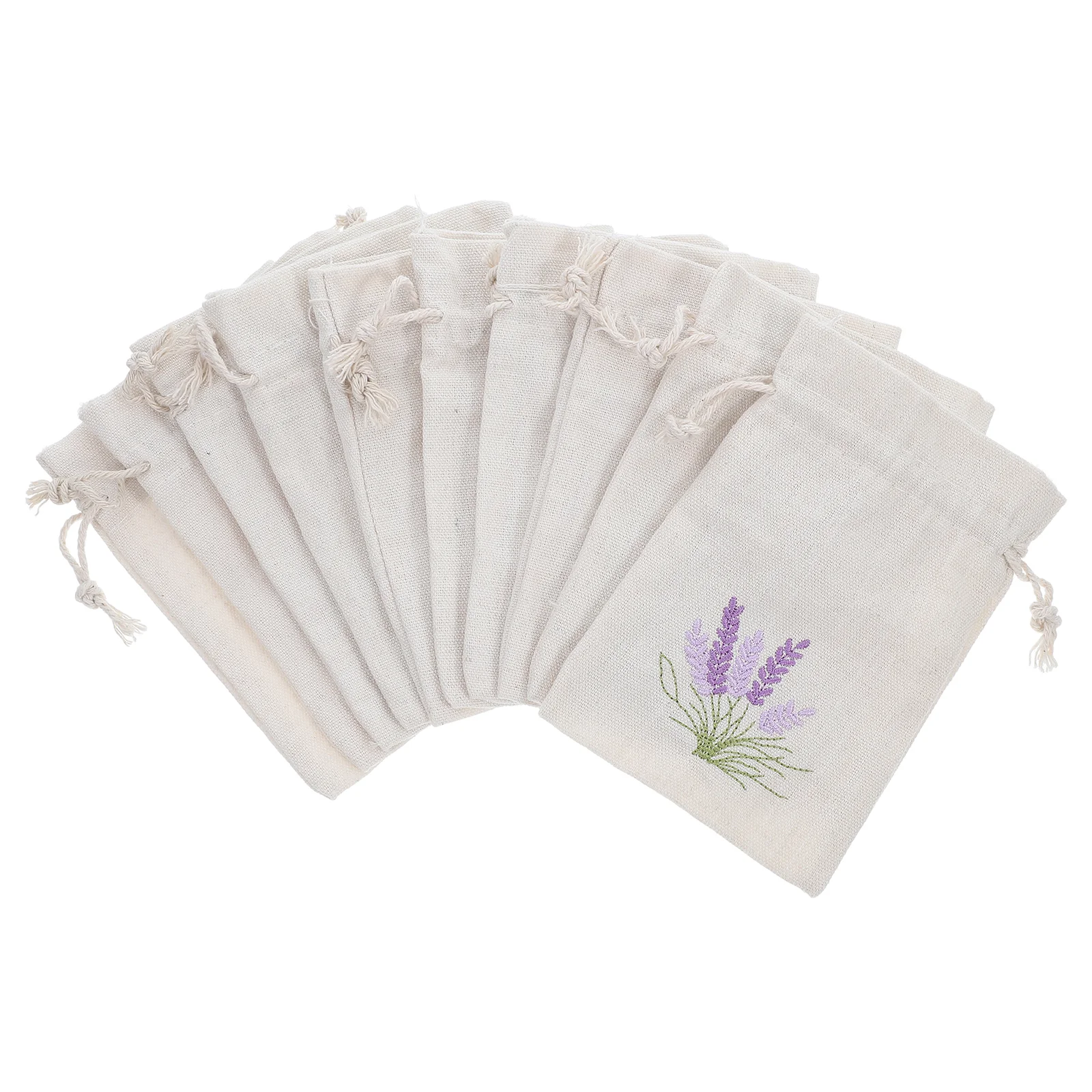 

10 Pcs Empty Fragrance Bags Lavender Sachet Coin Wrappers Perfume Pendants Travel Muslin Drawstring