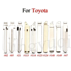 jingyuqin Folding Remote Car Key Blade For Toyota Camry Corolla Highlander TOY40 TOY41 TOY43 TOY47 TOY48 VA2 Blank Replacement