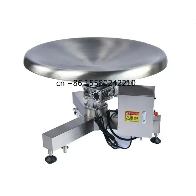 Food Grade 304 Stainless Steel Rotating Table for Sorting Packing Line Automatic Collection Rotary Turntable