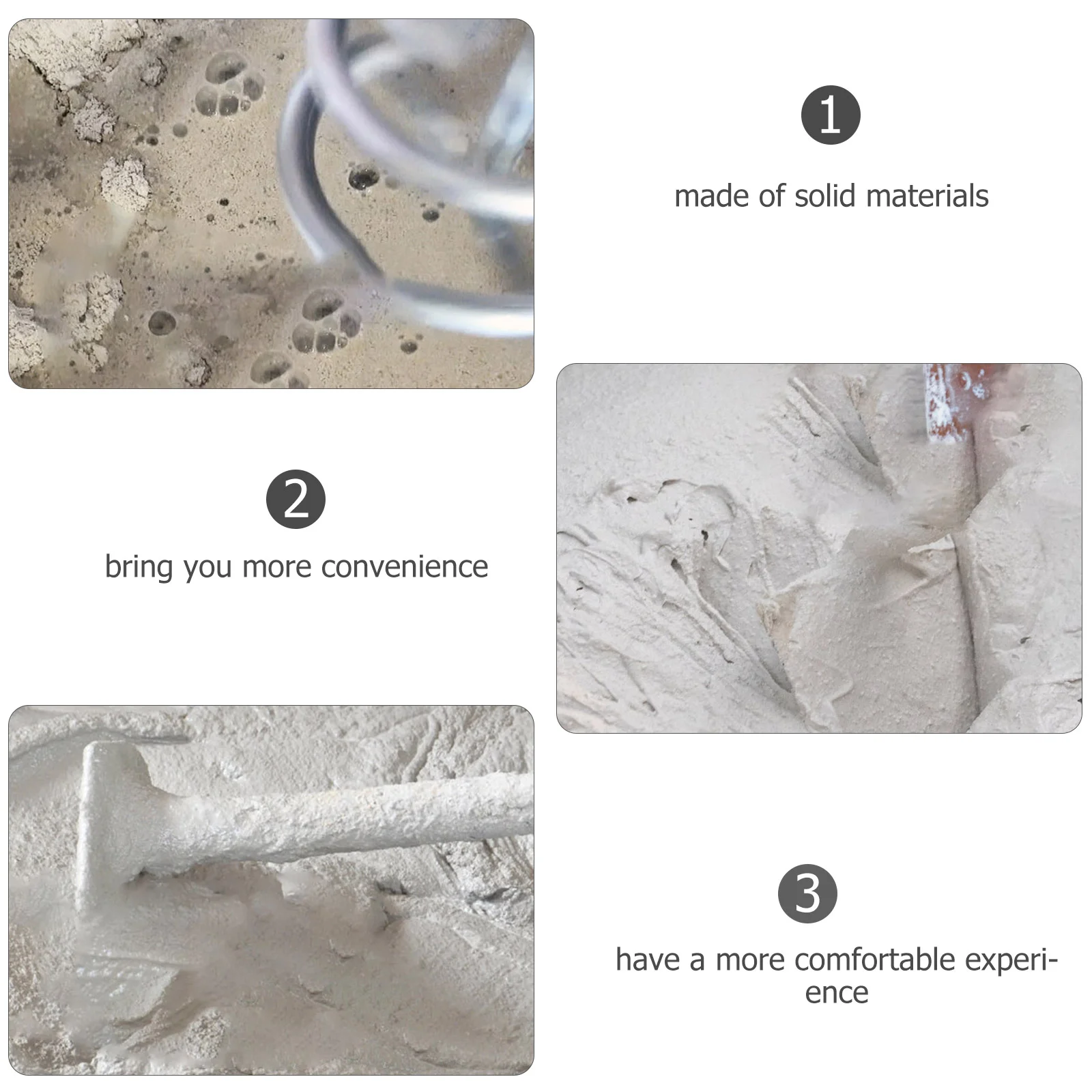 Farbschneebesen für Bohraufsatz, Mischkopf und Zementschlamm, Ölmischstab-Aufsätze, Rührstab aus verzinktem Eisen