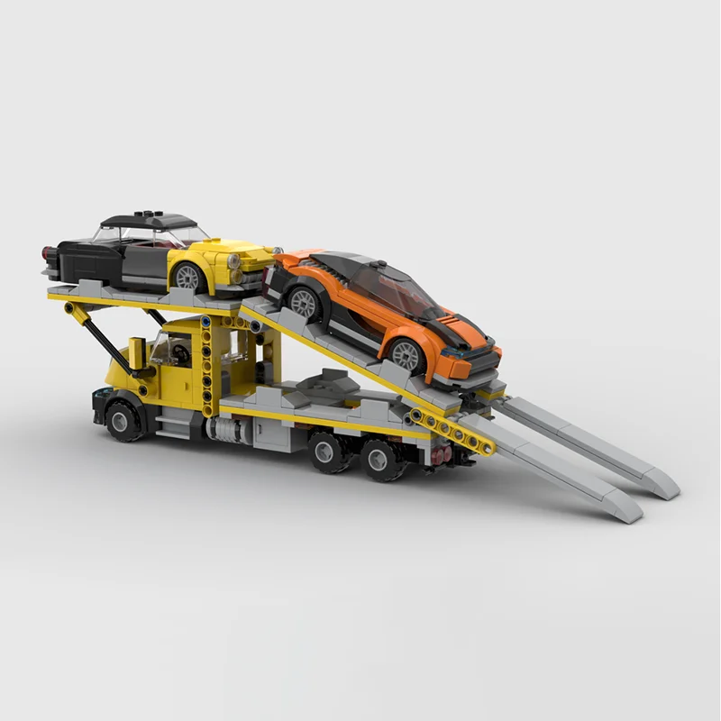 Urban Truck Model Moc Building Bricks Car tTransport truck Model Technology Modular Blocks Gifts Christmas Toy DlY Sets Assembly