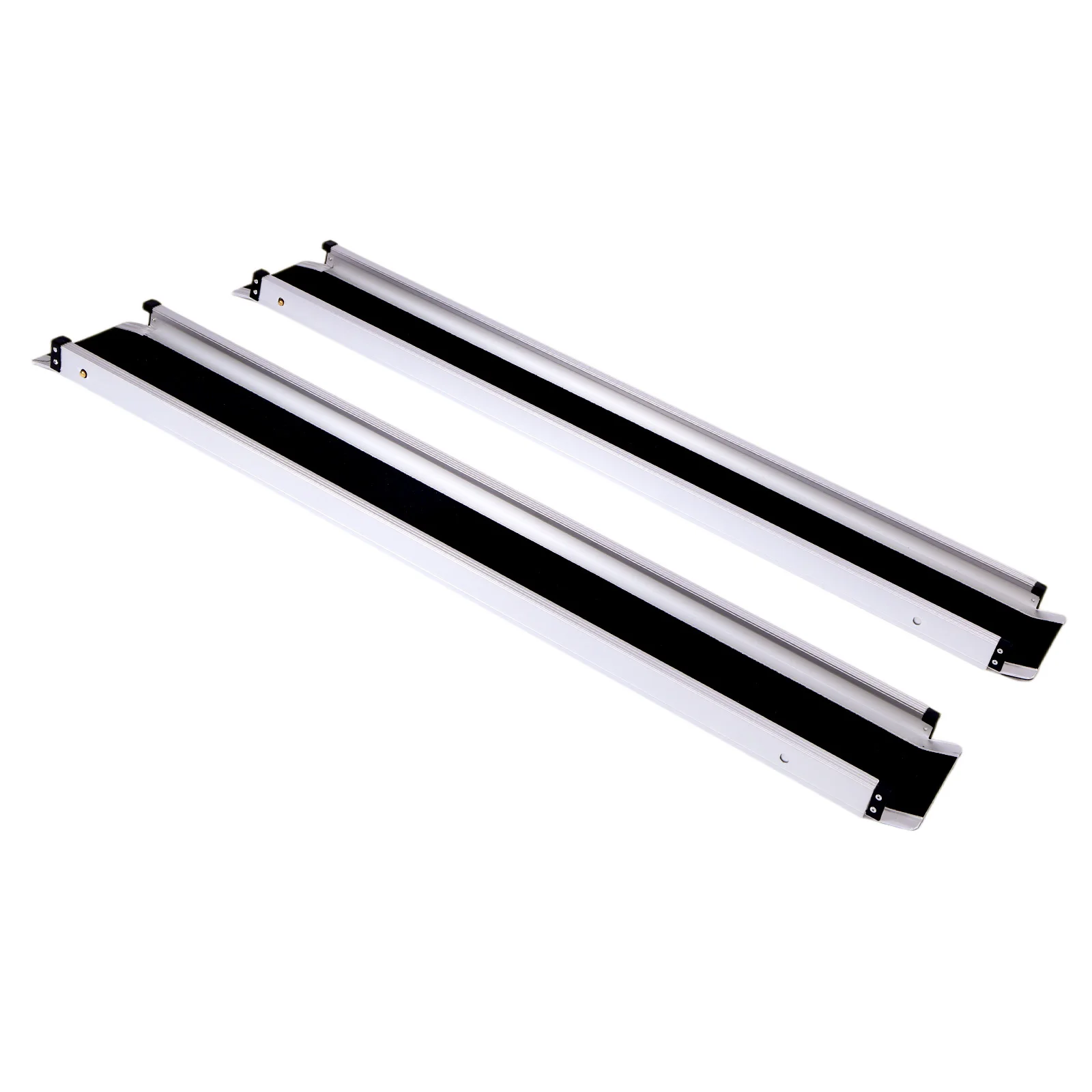 Wheelchair Ramp Portable Non-Skid Aluminum Handicap Ramps with Handbags Folding Threshold Wheelchair Ramp for Home Steps