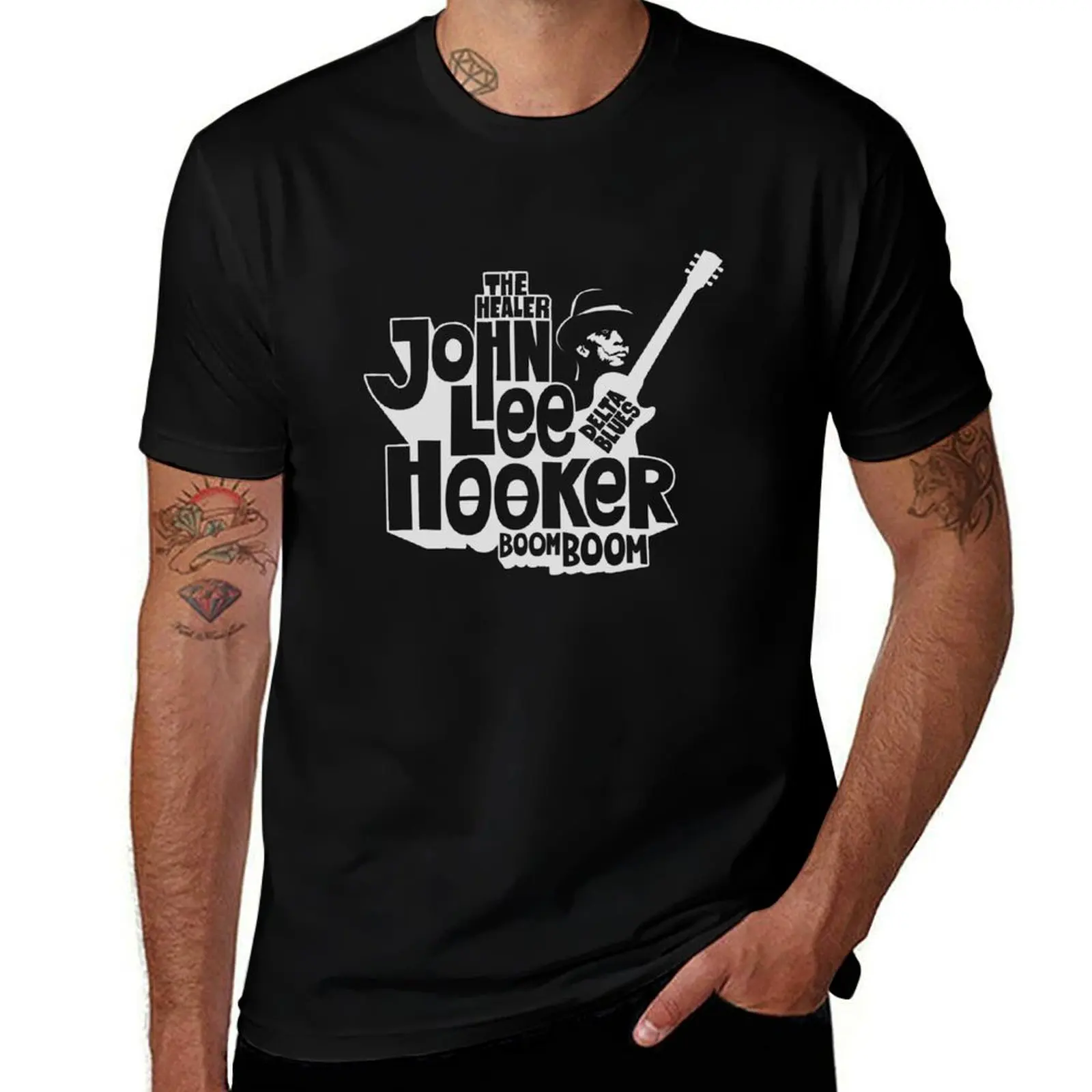 John Lee Hooker 'The Healer' Shirt - Delta Blues Collection T-Shirt Non-Shrink Basic Cotton T-Shirt