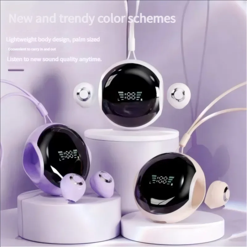 

2024 New Wireless Bluetooth 5.3 Mini Earphones TWS Magnetic Portable Noise Cancelling Hifi Headphones for iOS Android Devices