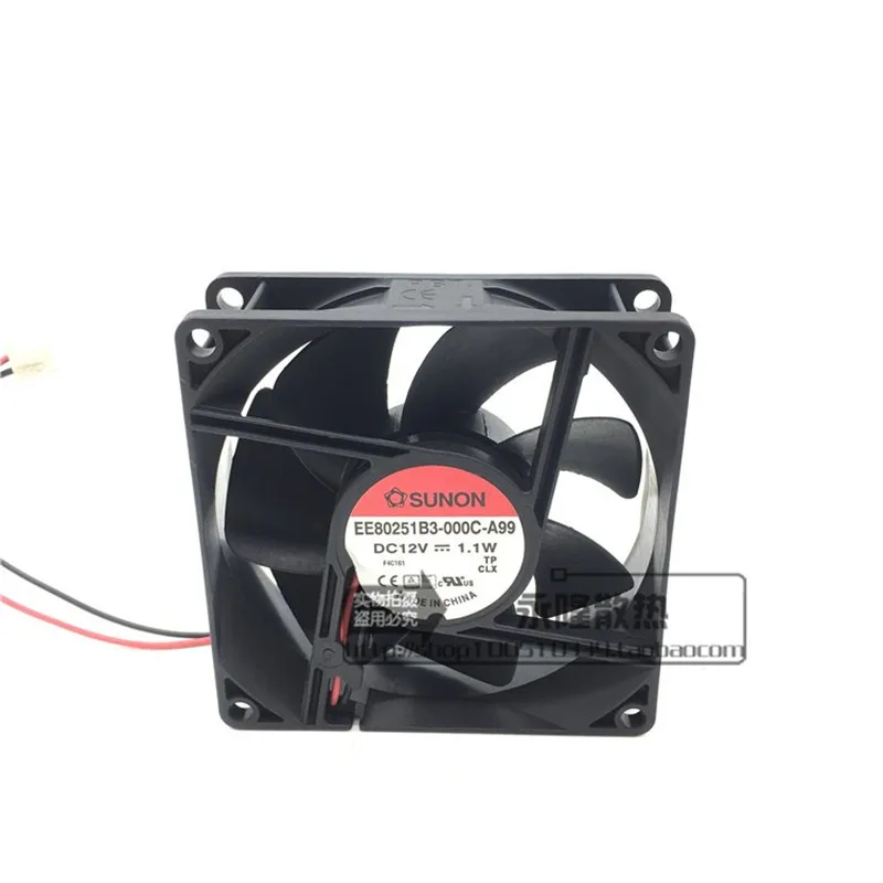 New 80 * 80 * 25MM 8CM 12V 1.1W Switch Recorder Cooling Fan EE80251B3-000C-A99