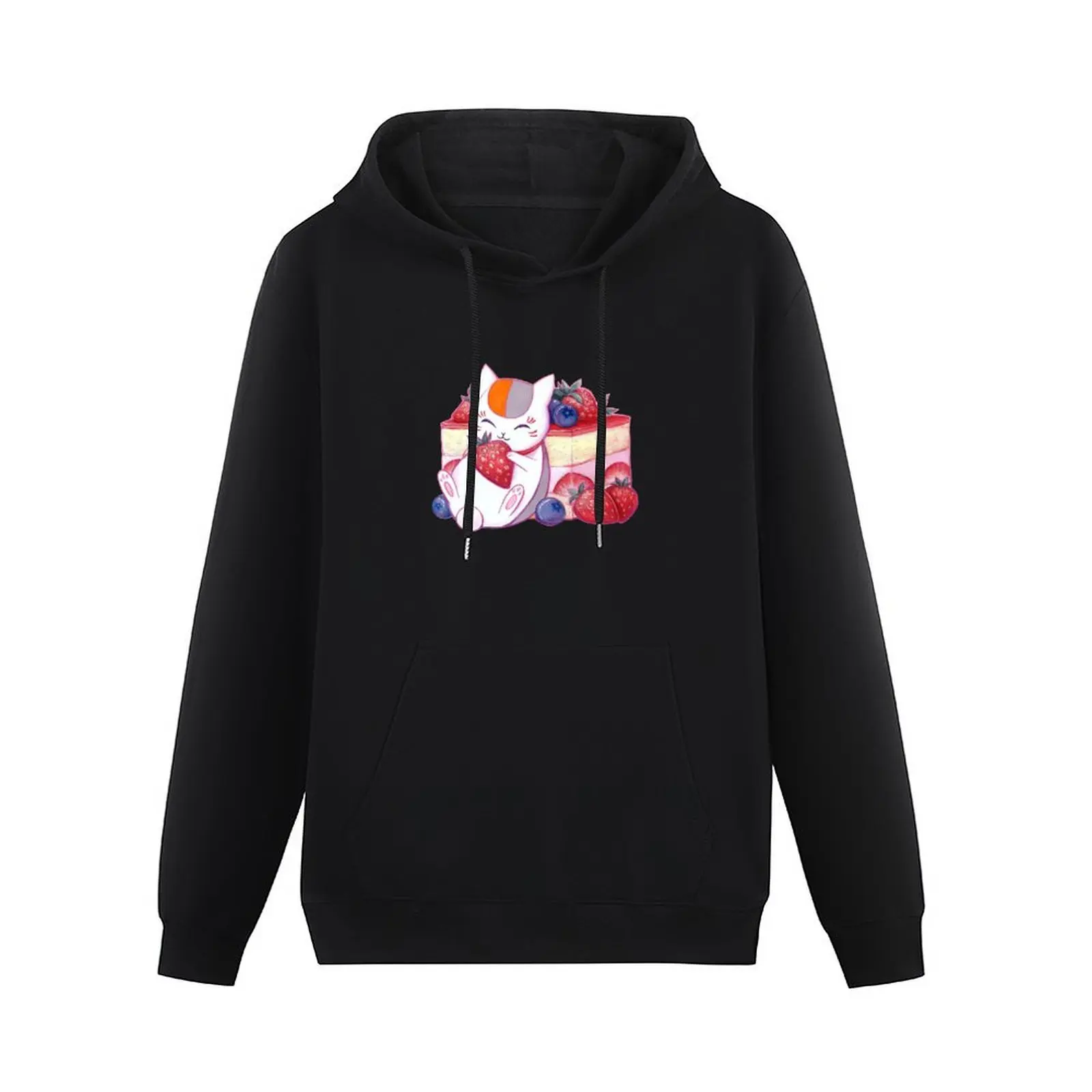 Nyanko With strawberry Pullover Hoodie autumn autumn new products anime clothing autumn clothes hoodie for men