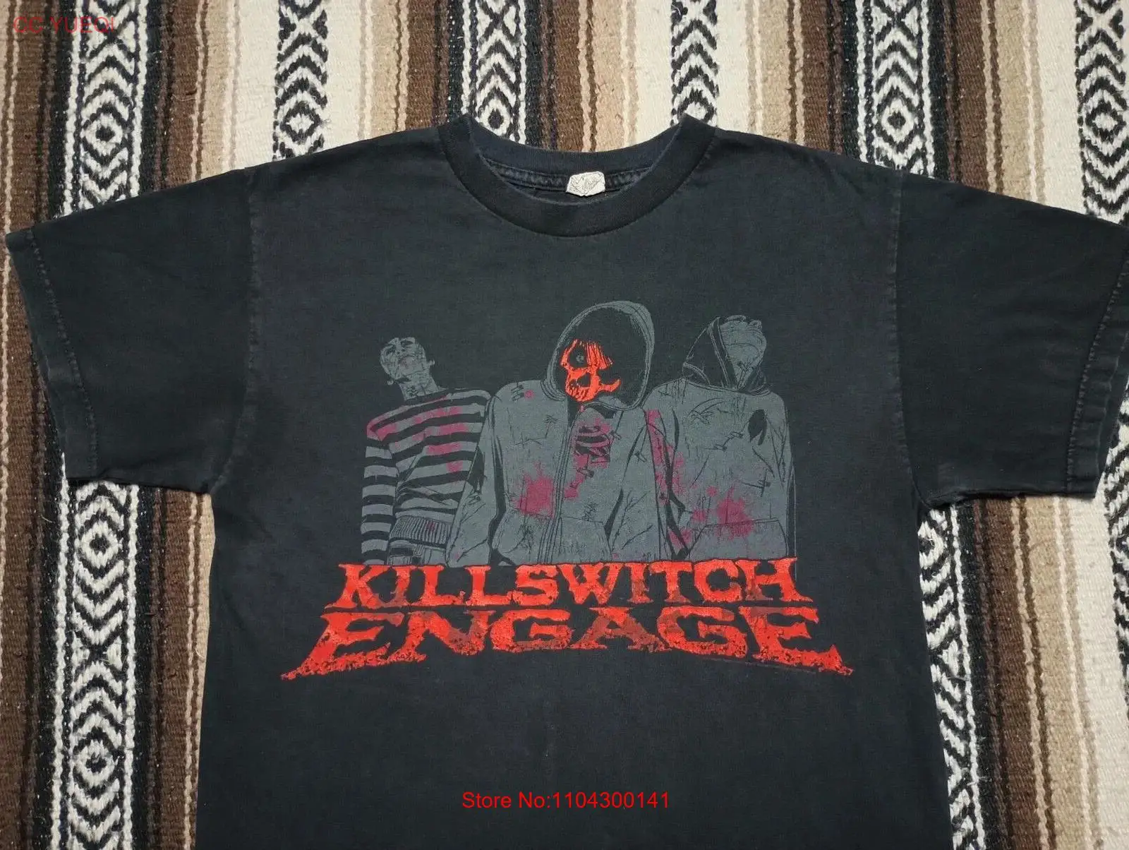 Killswitch Engage vtg T Shirt Metalcore Heavy Metal band Mastadon Sevendust sz M long or short sleeves