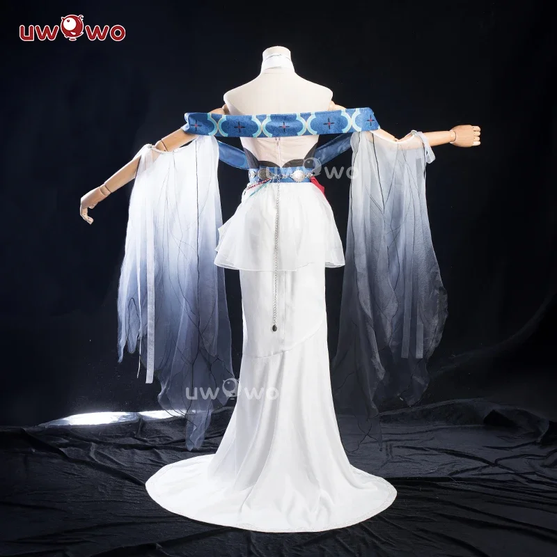 2025 Shenhe Cosplay Game Genshin Impact Fanart Shenhe 'Ink Feather Elegance' Cosplay Costume Chinese Halloween Costume