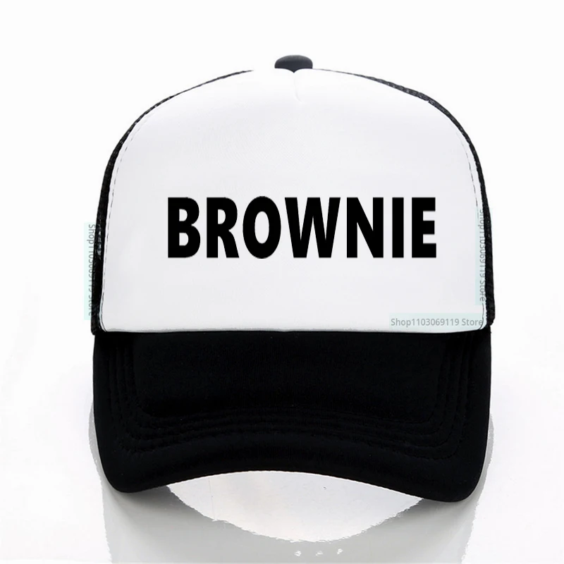 

Unisex BROWNIE Print Baseball Net Caps Adjustable Casual Hats Spring and Summer Outdoor Sunscreen Hat
