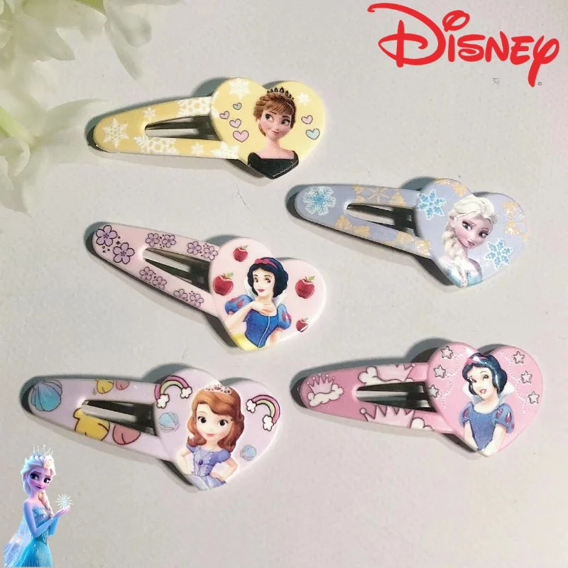 

Серия Диснея «Холодное сердце», принцесса Эльзы, детский милый и милый креативный мультяшный узор, модная заколка для волос, головной убор, праздничный подарок