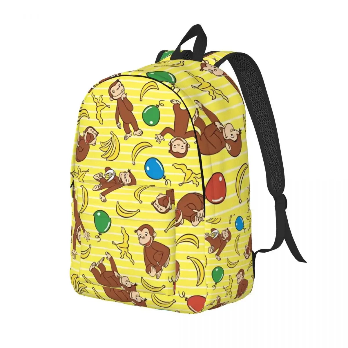 Custom Bag Curious George Monkey Cartoon Backpack For Men Women Cool Student Work Daypack TV Series Laptop Shoulder Bag Gift