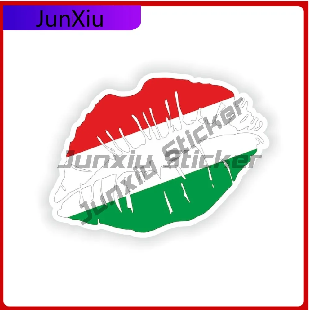 

Hungary Flag Lips Shape With National Emblem Vinyl Sticker Electric Scooter Accessories Stickers Motorhome Rv Caravan Refit Pvc