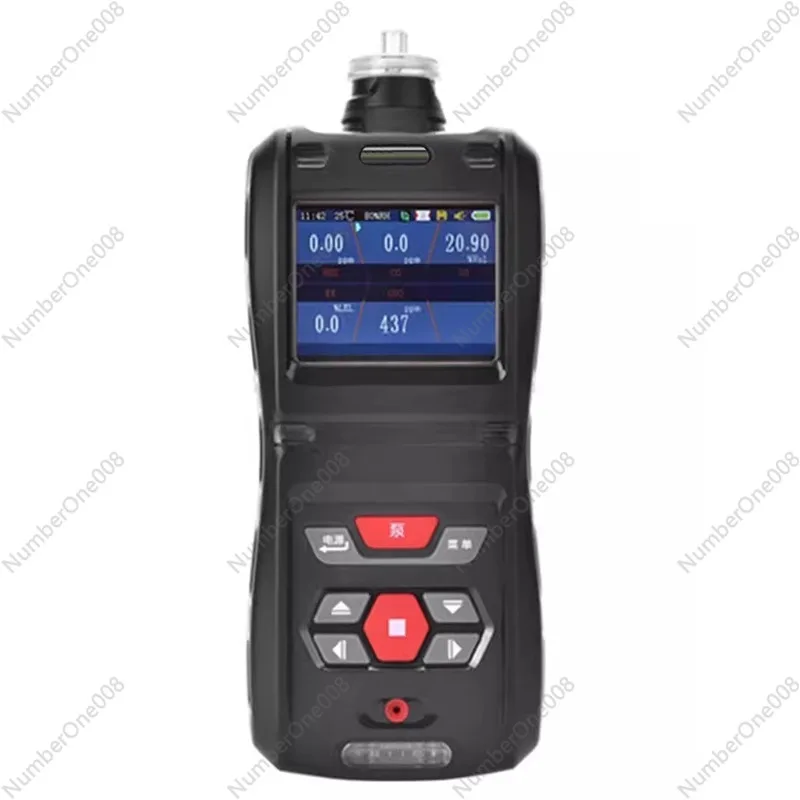 

Portable Five-in-One Gas Detector Hydrogen Sulfide/CO/O2/EX/CO2 Toxic and Harmful Gas Tester in Stock