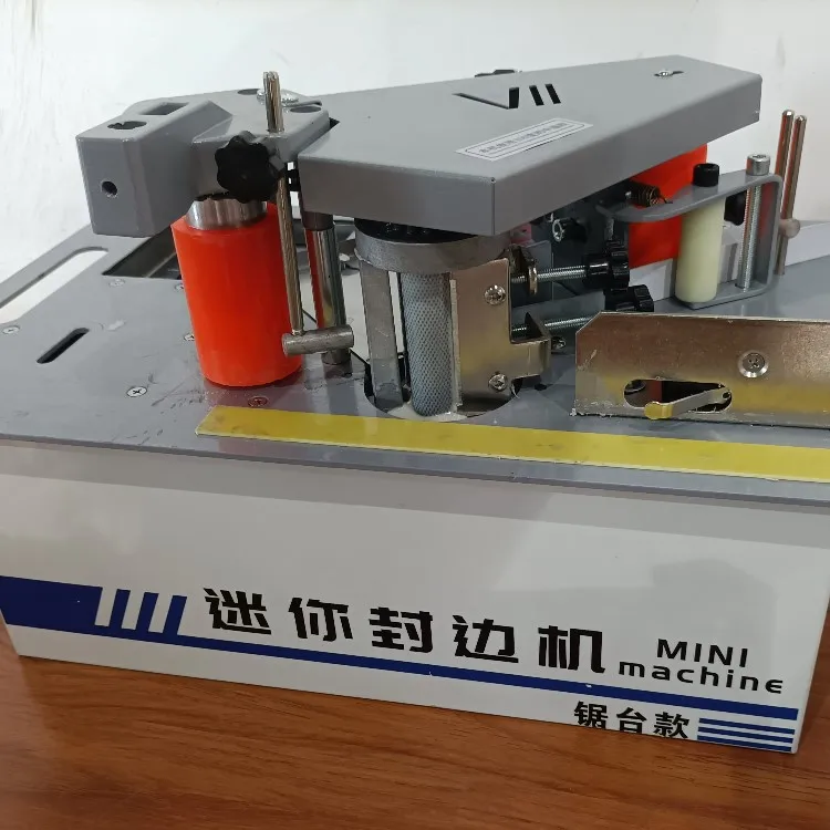 YYHC-Automatic portable  edge banding machine small straight and curve edge tape machine woodworking machinery for melamine wood