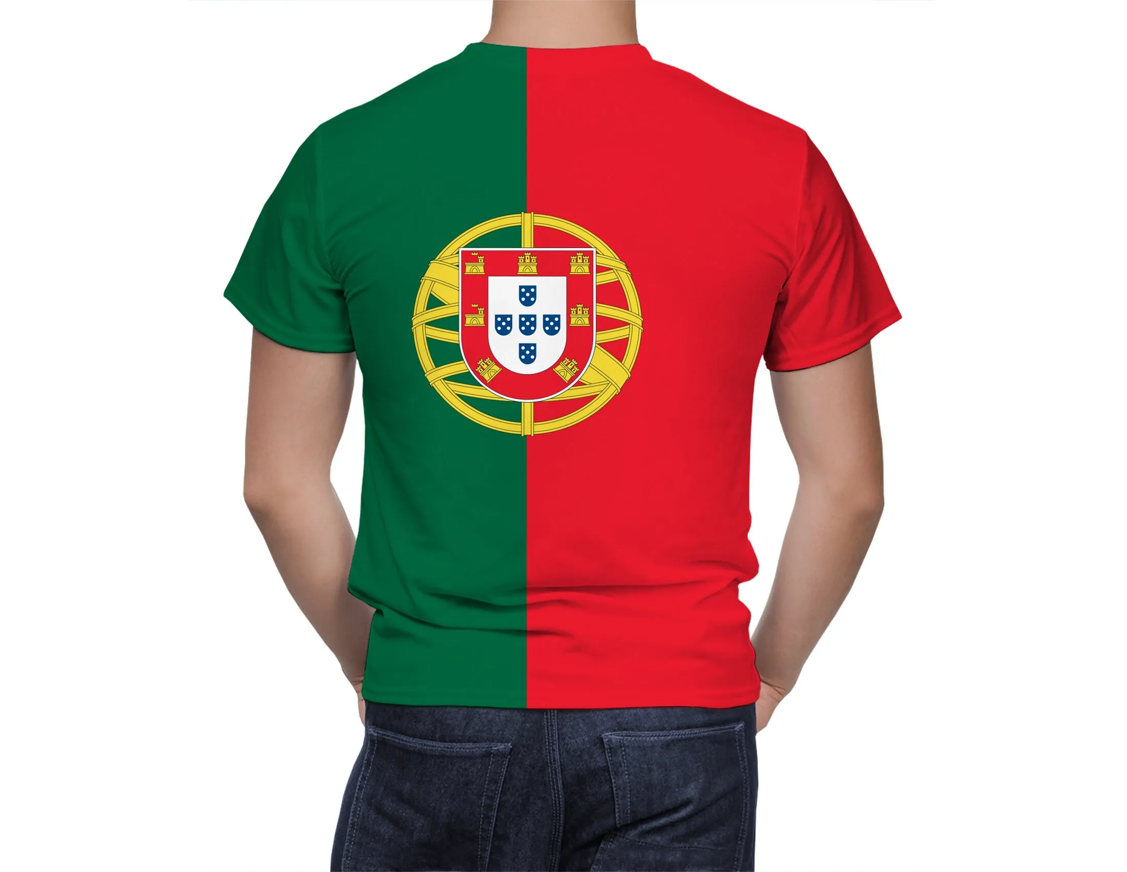 Portugal Flag 3D T Shirt For Men Fashion Hip Hop O-neck Short Sleeve Tops Man Clothing