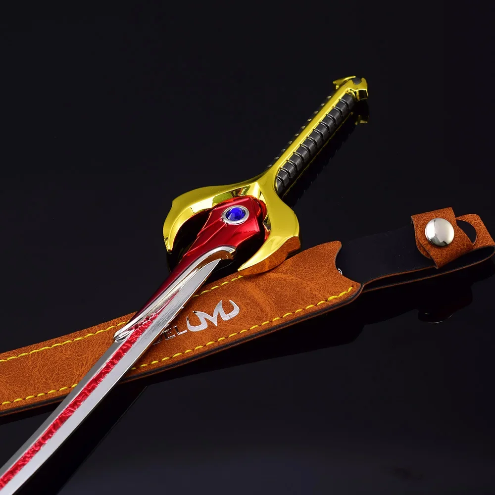 Superhero Rider Weapon Agit Flame Saber Sword Movies TV Game Peripheral 30cm Metal Samurai Sword Weapon Model Gifts Toys Boys