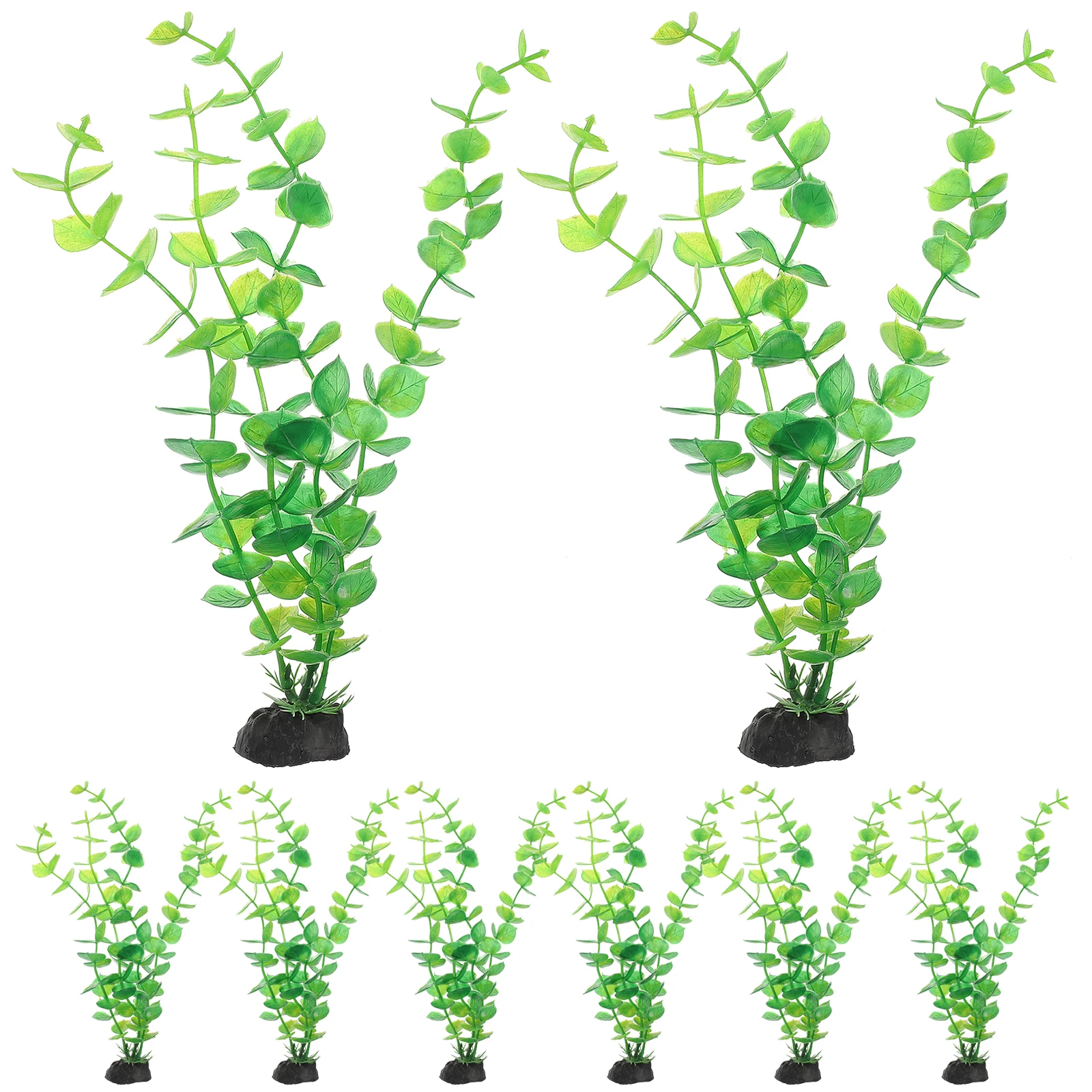 

10pcs Aquarium Artificial Plants Plastic Fish Tank Decorations Water Grass Ornament For Fresh Saltwater Tanks Durable Safe