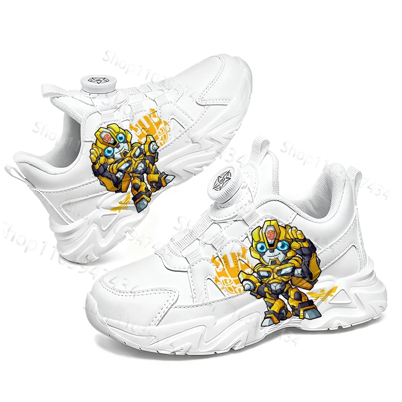 

Hot Selling Kid's Cartoon Bumblebee Design Sneakers Transformers Thick Sole Durable Arch Support Boys Walking Shoes Ships in 24