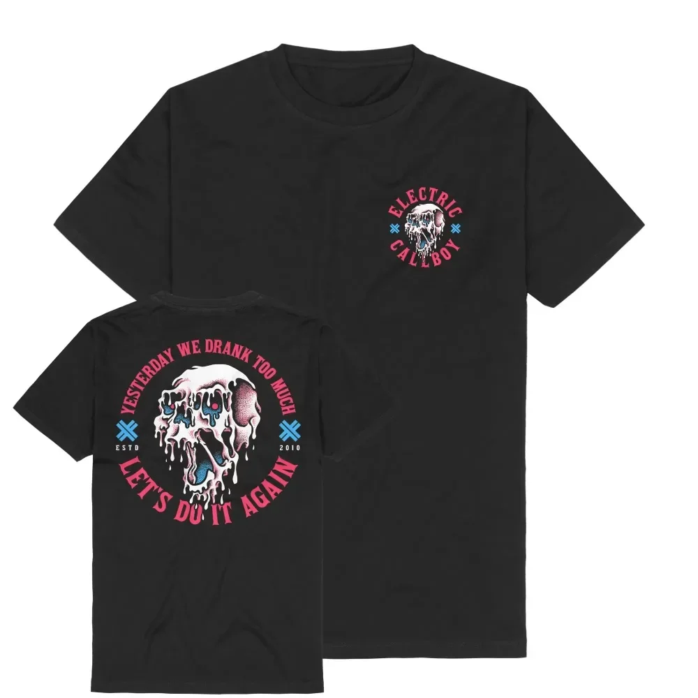 

Motorcycle 2025 hot trend fashion printed top summer new men's and women's top short sleeve fashion versatile loose cotton