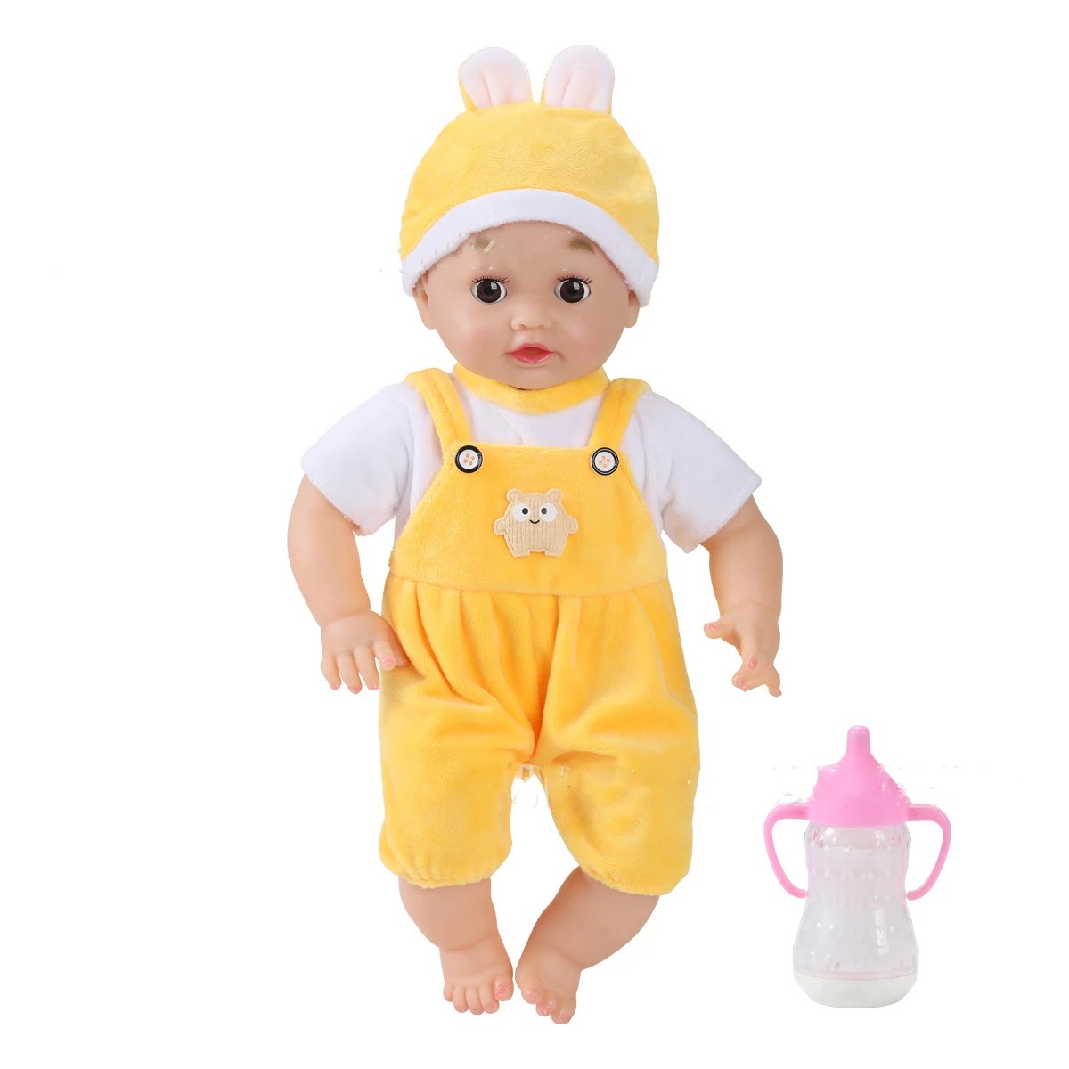 Lalka Reborn 46 cm, zabawka z funkcjami symulowanymi, pluszowa lalka winylowa, zawiera ubranka i kapelusze dla lalki, najlepszy prezent świąteczny dla dzieci.