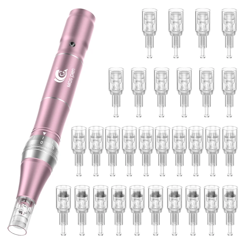 Authentic Derma Rolling System Electric derma pen with needles 36 cartridge Tattoo MTS$PMS Tools