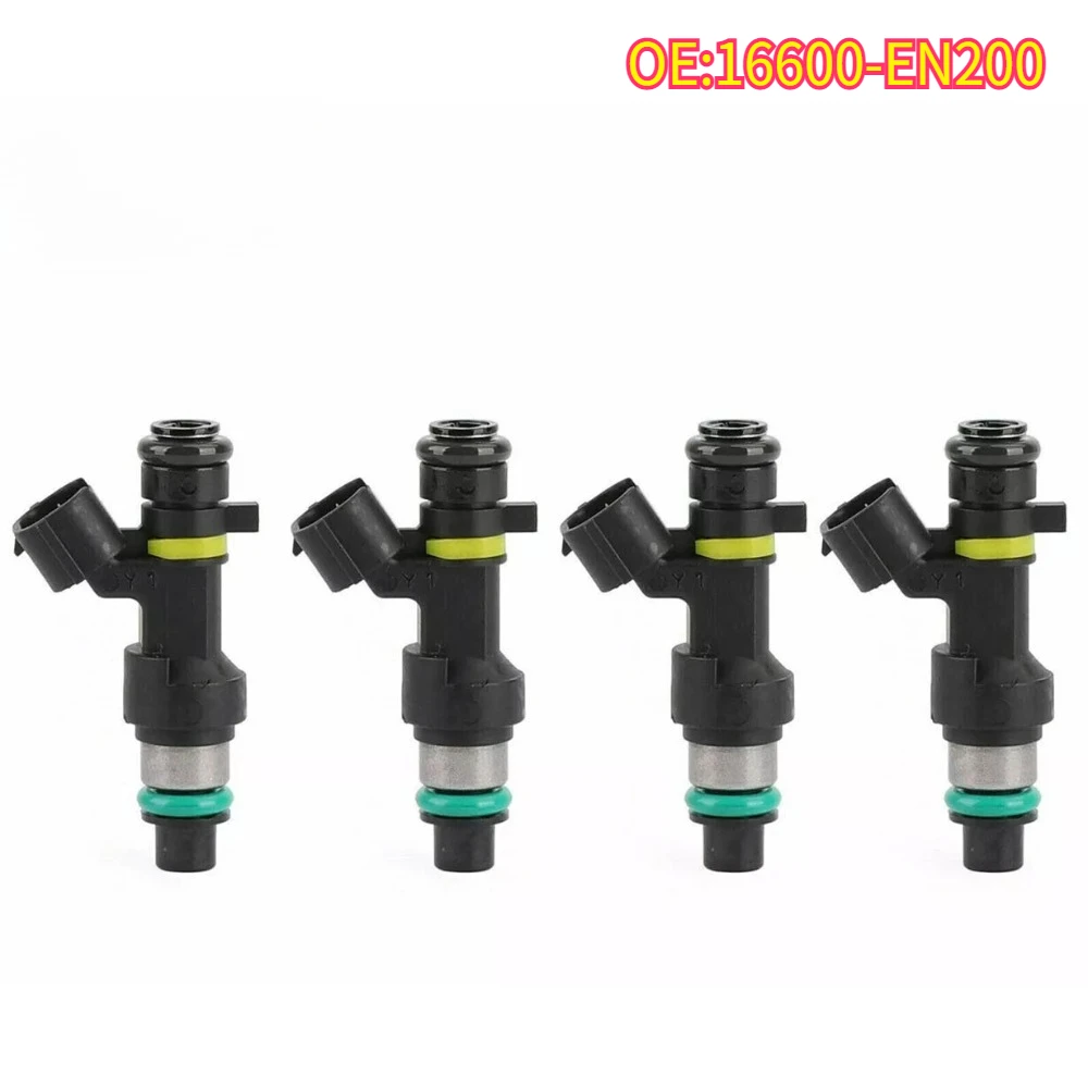 

High quality New For 16600-EN200 Fuel Injectors Qashqai Sentra J10 Tiida SC11X Cube C11X QR20DE 2.0L MR18DE 1.8L FBY2850