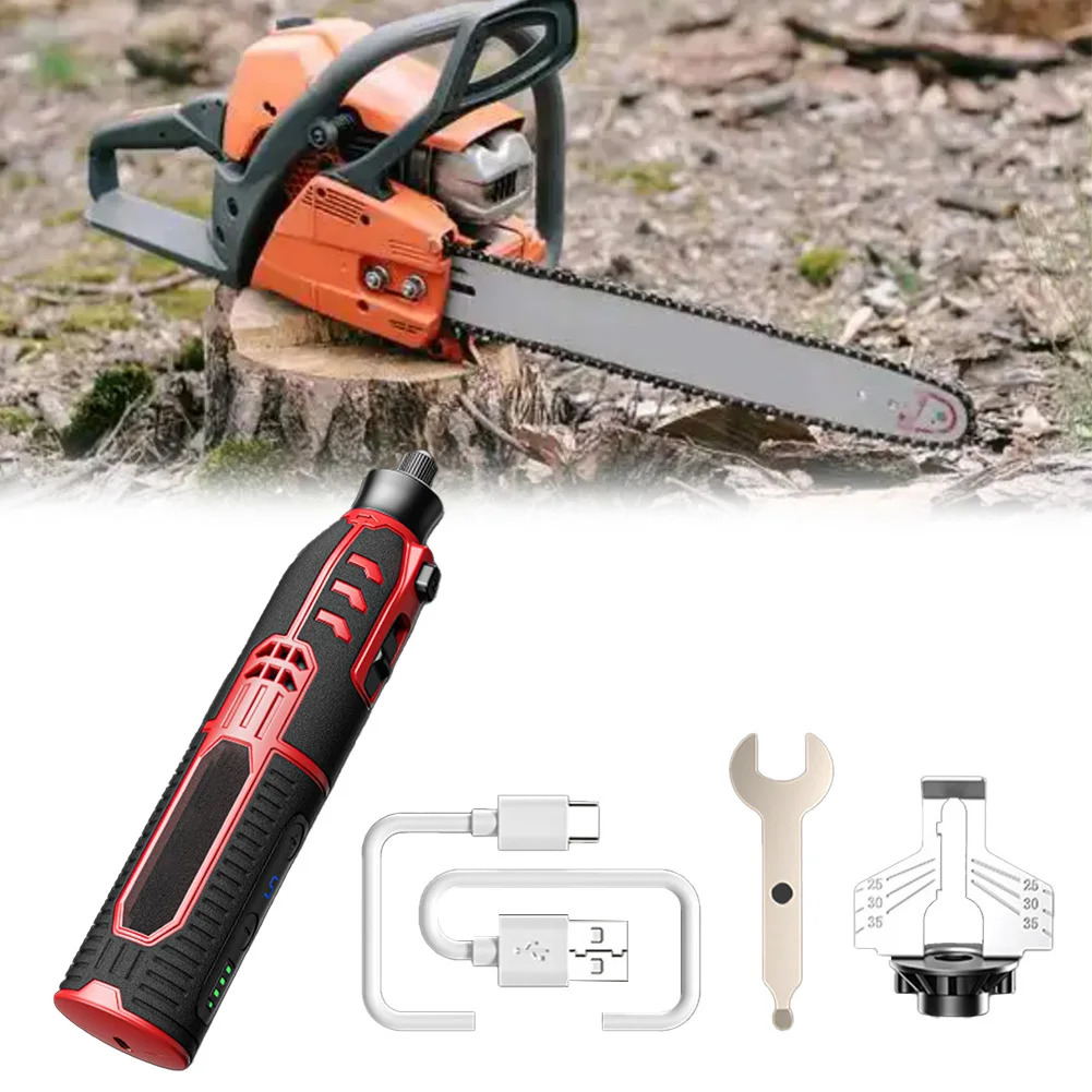 Efficiently Sharpen Your Chainsaw Blades with This User Friendly Compact Electric Grinder Tool Anywhere You Go