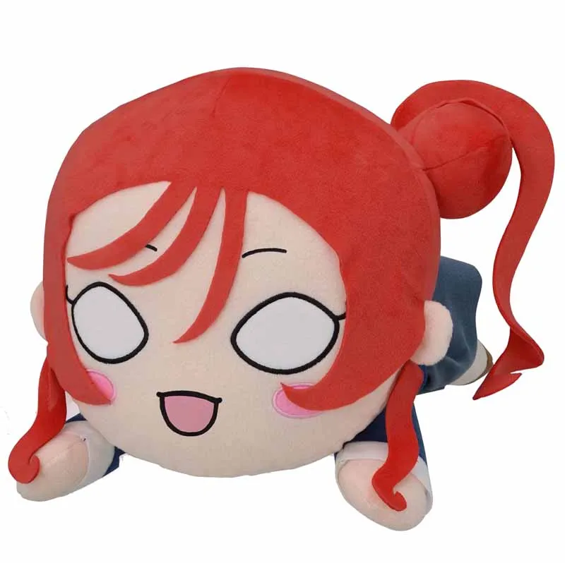 

New Cute Japan Anime Love Live Superstar Yoneme Mei School Uniform Dress Lay Down Big Plush Stuffed Pillow Doll Toy Gifts 40cm