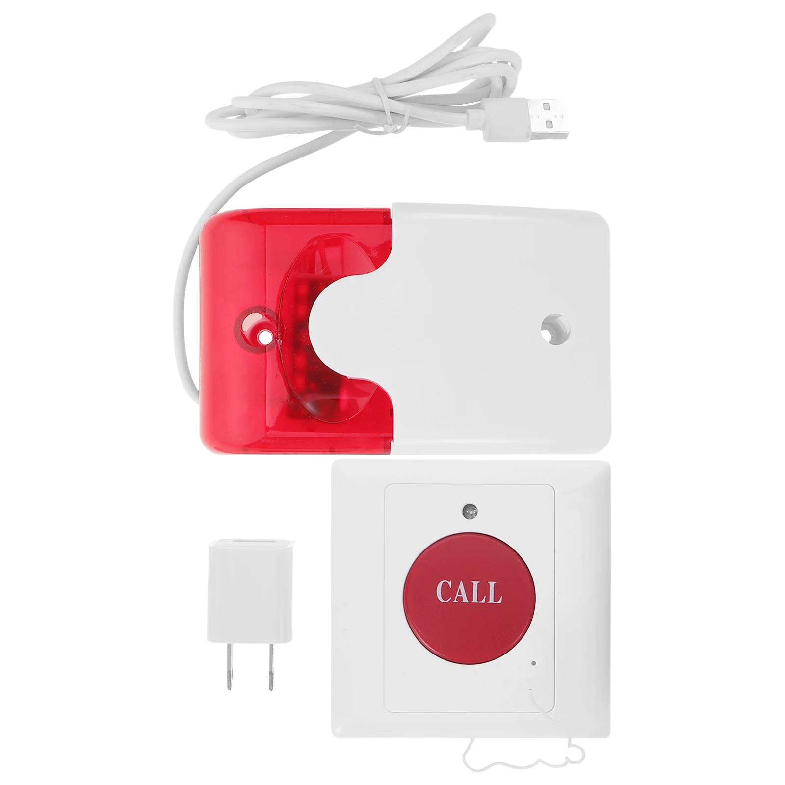 

Wireless Alarm Button For Elderly Dual Audiovisual Emergency Call System Bathroom Help Device For Seniors Disabled