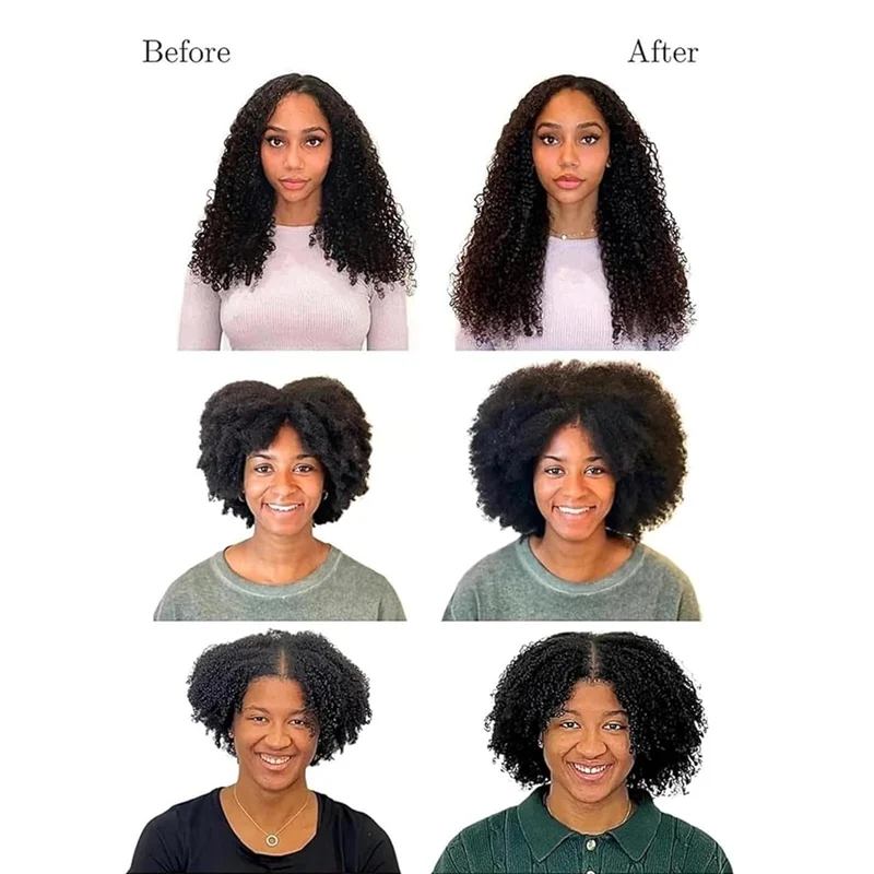 4PCS Length N Lock Hair Stretcher, Curling Ring, Curling Net Stretcher Mesh Wrap To Prevent Shrinkage (7In+13In)