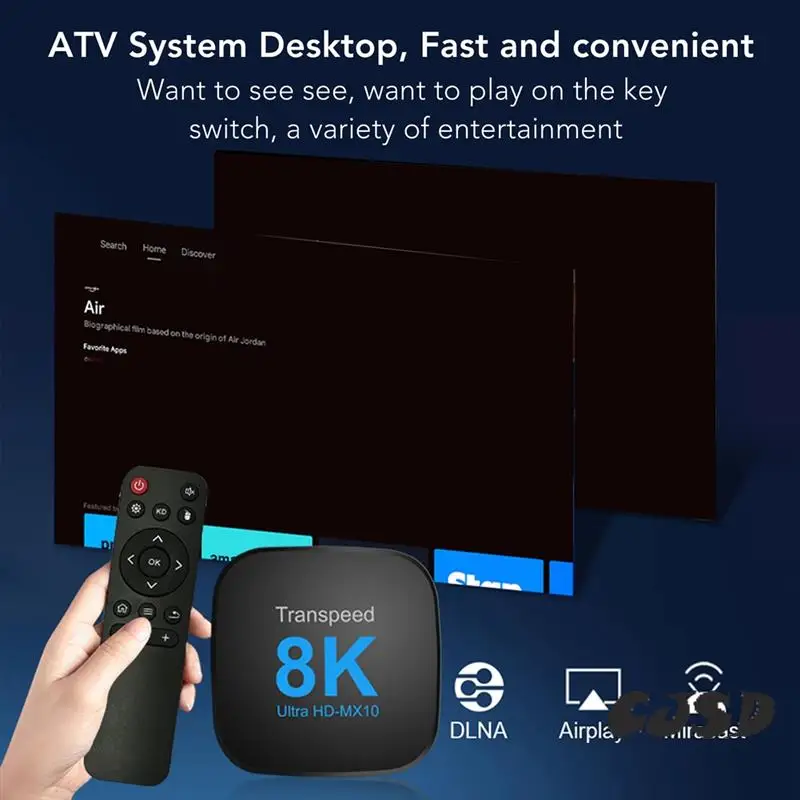 

CJSD-For Android 13 TV Box RK3528 With TV Apps Dual Wifi 5G Support 8K 4K Video BT5.0 Media Player Set Top Box 2G+16G EU Plug