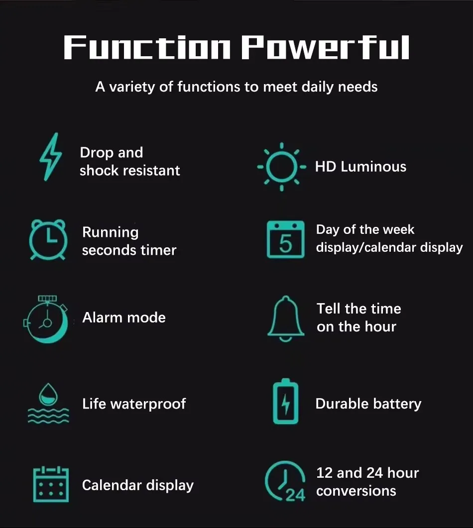 FOXBOX 패션 스포츠 시계 남자 충격 방지 50M 방수 손목 시계 LED 알람 스톱워치 시계 군사 남자 시계 + 상자