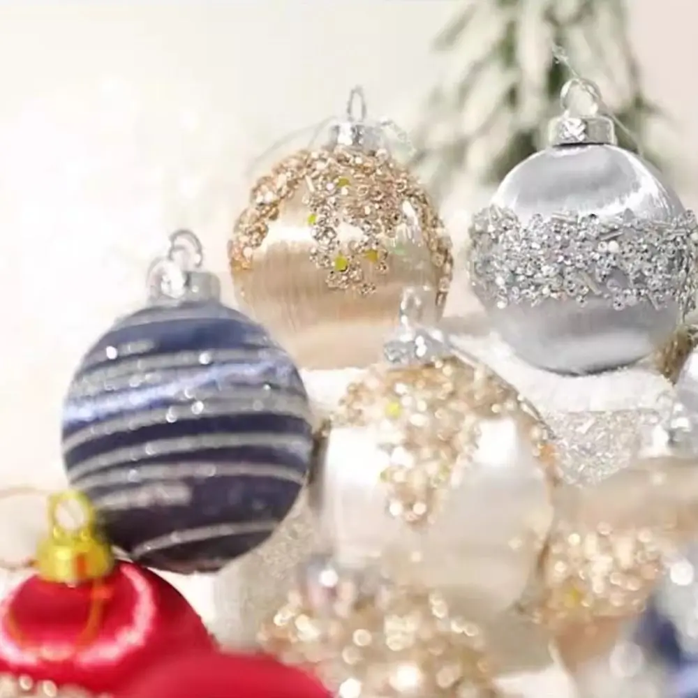 

12pcs 6CM Christmas Ball Set Delicate Shatterproof Christmas Tree Decoration Pendant Creative Waterproof Hanging Ornament Window