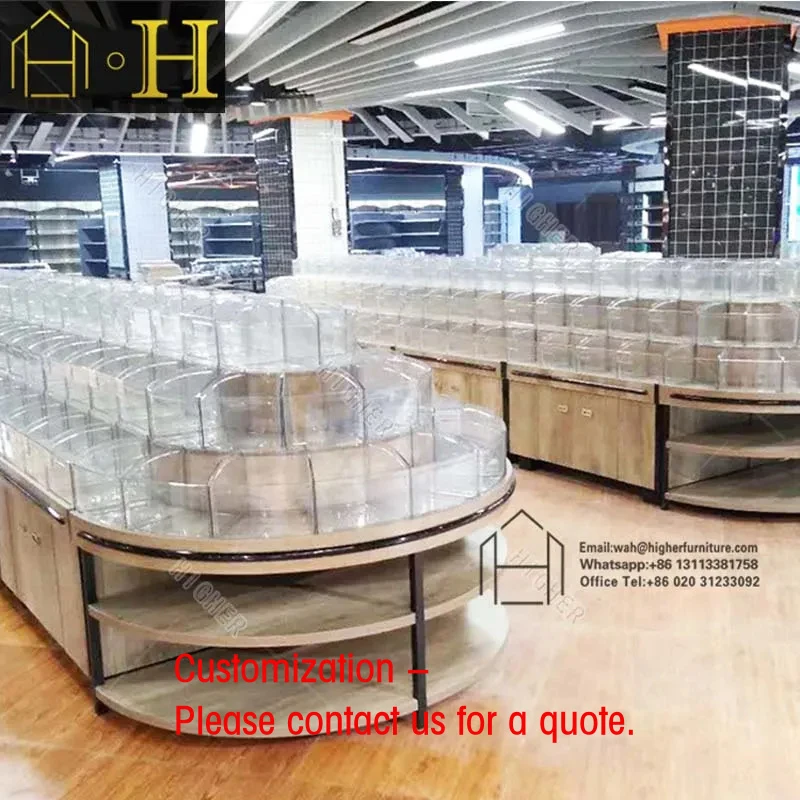 custom.Modern Supermarket Equipments Commercial Grocery Display Rack Convenience Equipment