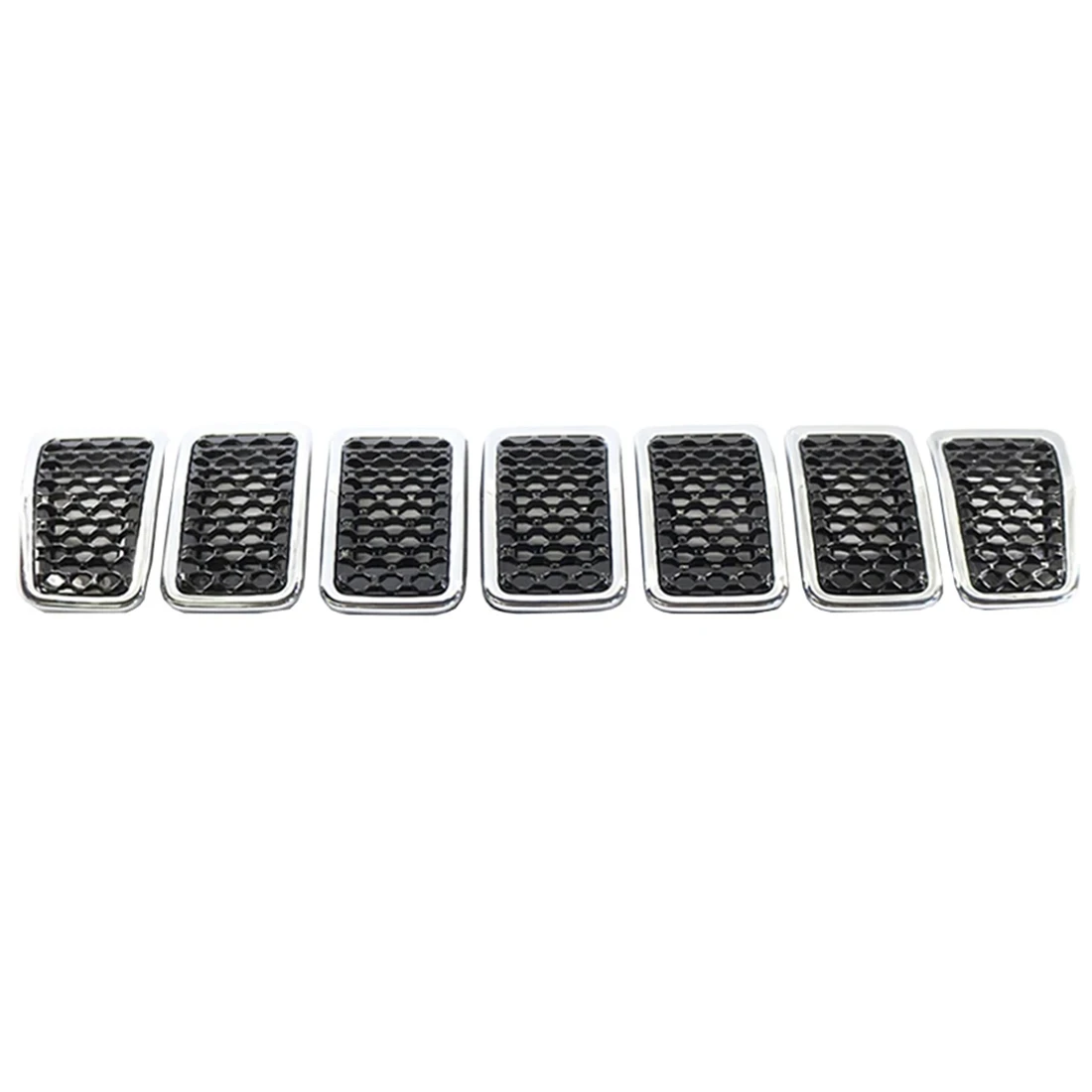 Reliable-6AZ88DX8AB 63257203224 6AZ88XS9AB Mesh Honeycomb Front Grille Inserts Frame For Jeep Cherokee 2019-2022 Chrome Black