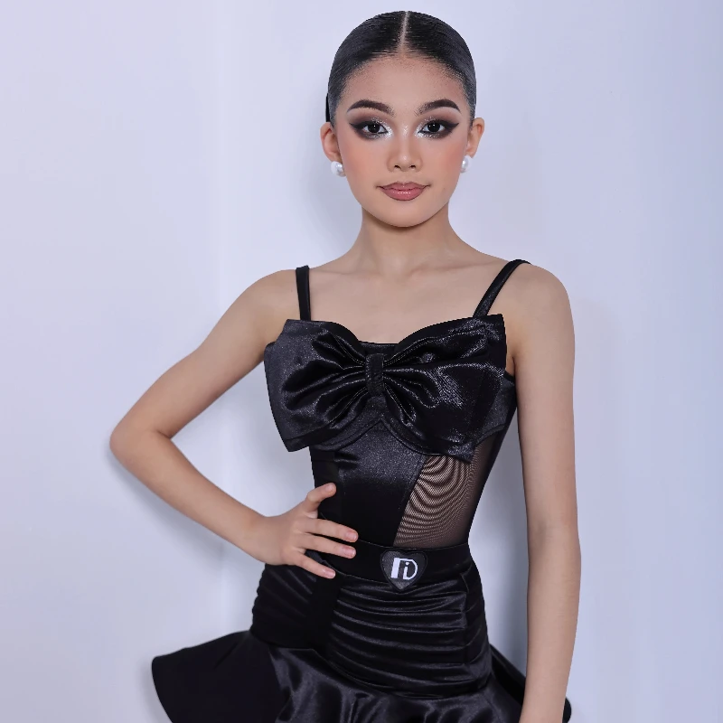 زي تدريب الرقص اللاتيني للفتيات، زي أداء جديد للأطفال، ضوابط المنافسة، فستان الرقص اللاتيني