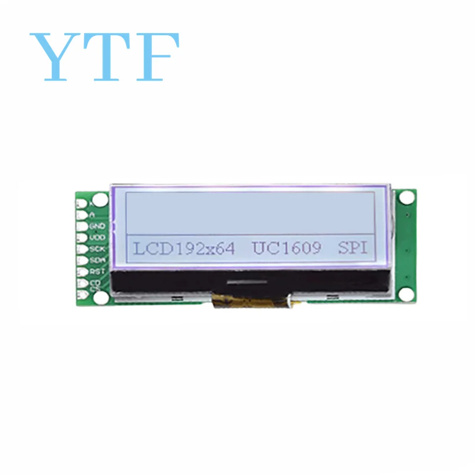 19264 192*64 layar tampilan modul LCD SPI seri matriks grafis pada 3.3 V-5 V