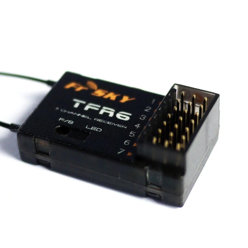 FrSky 2.4G 7CH TFR6A TFR6 7CH Receiver Compitible with Futaba FASST 2.4G Module