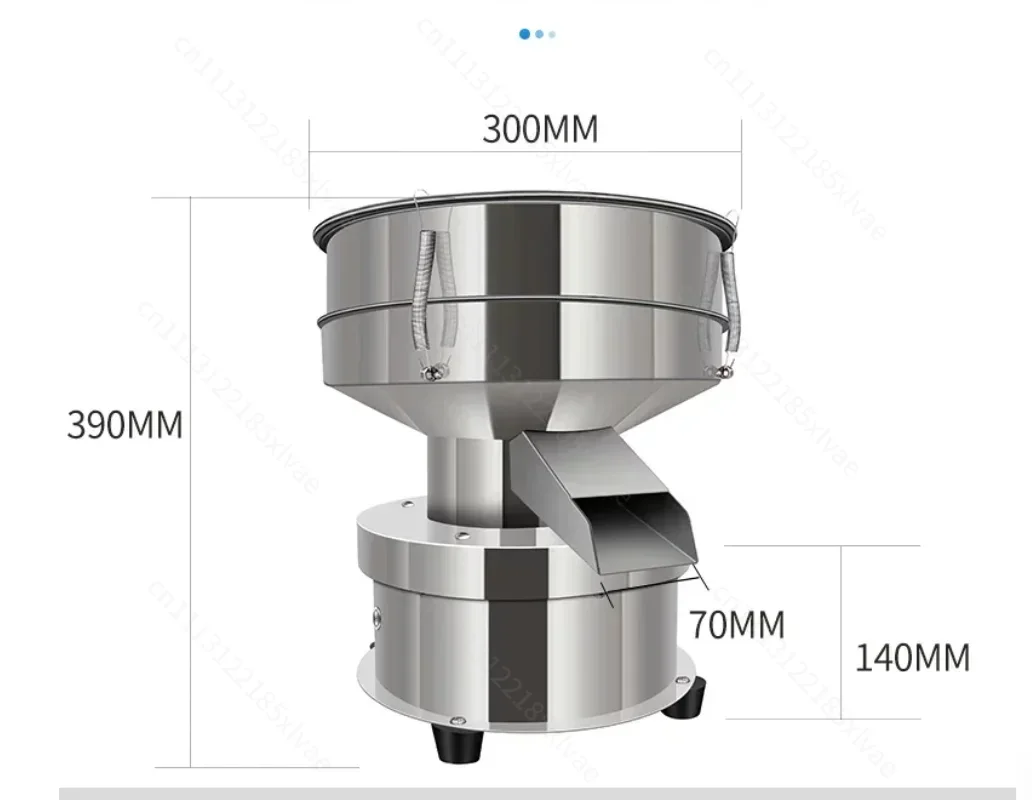 Powder Screening Vibrating Sieve Machine, Electric Vibratory Sieving Separator for Powder Particle Grading