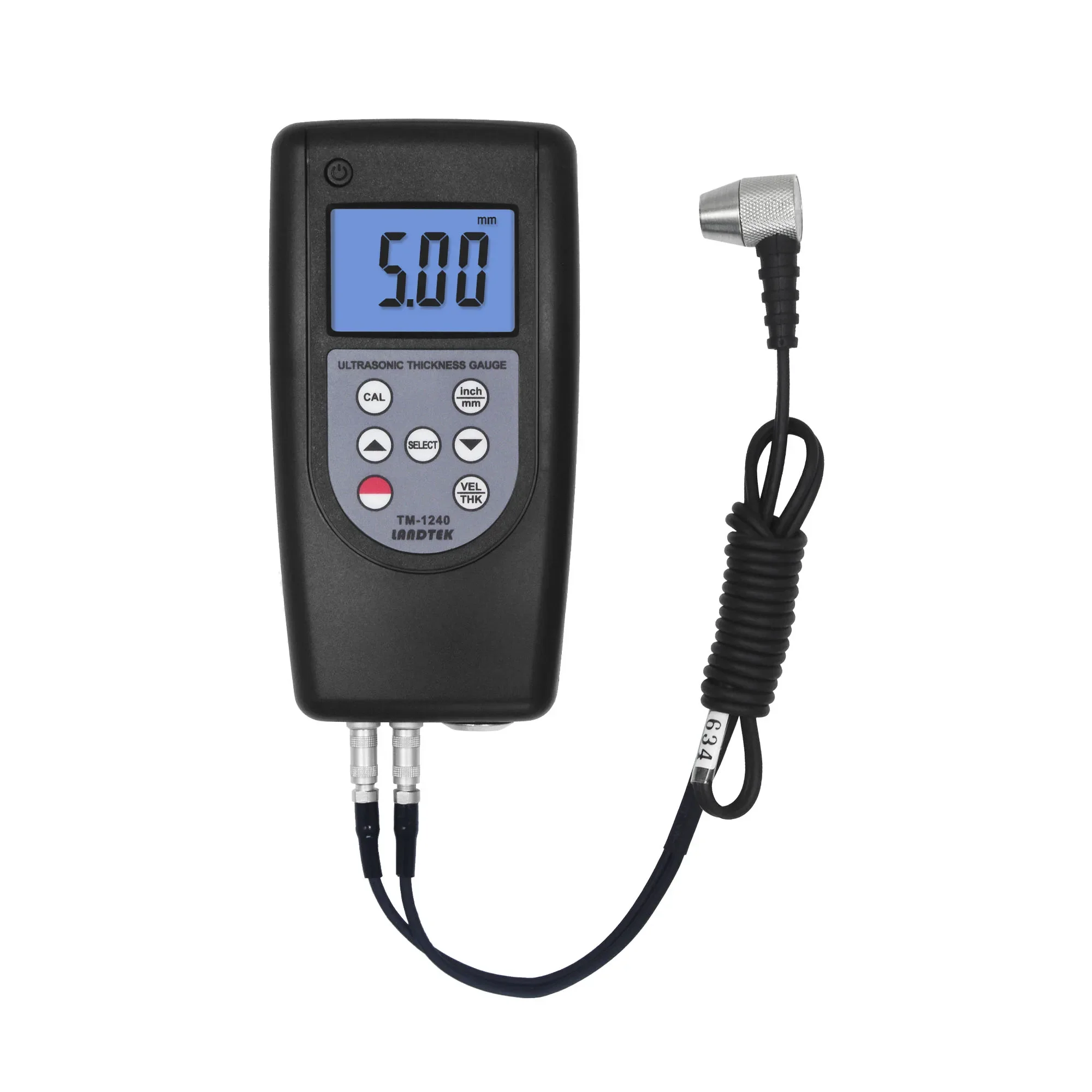 TM-1240 Digital Ultrasonic Thickness Gauge High Precision LCD Measurement Metal Plastic Steel Stainless  Ceramic Battery