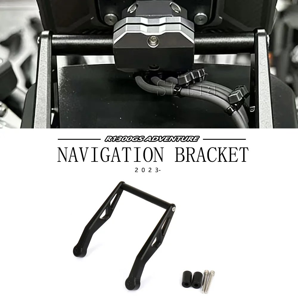 

New Phone Holder For BMW R1300GS Adventure GS1300 R 1300 GS 2023 2024 2025 Motorcycle GPS Navigation Bracket Black Silver