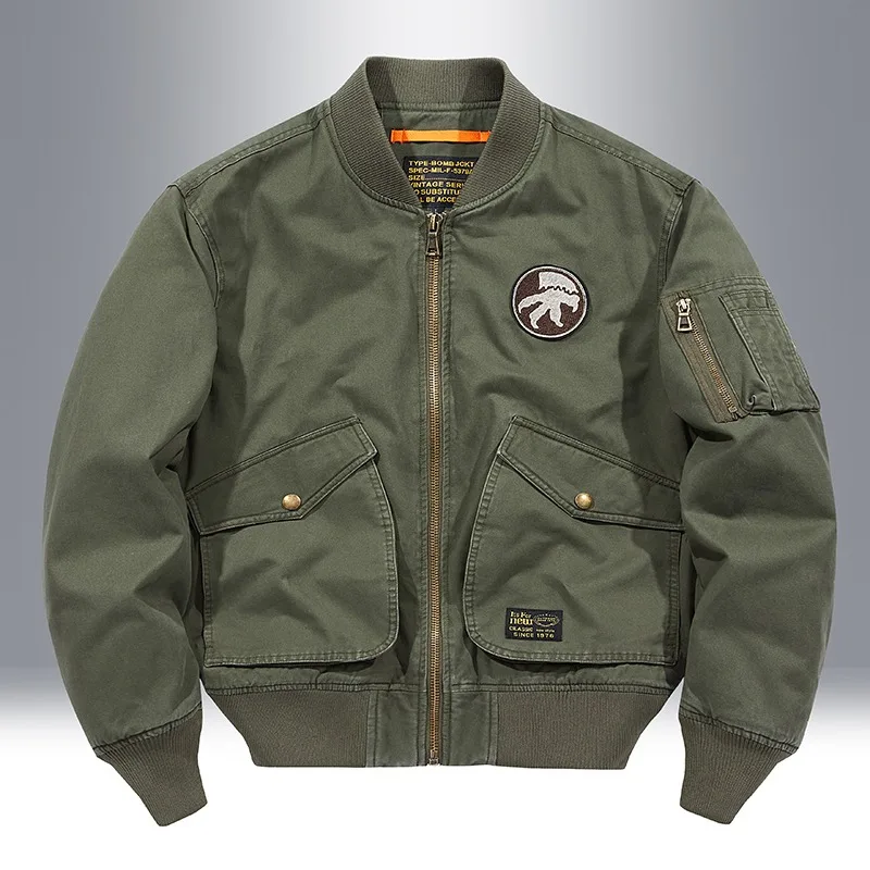 

Bomber Jackets American Vintage Style Tactical Baseball Jackets Autumn Mens Clothing Y2K High Street Niche Design Sense Techwear
