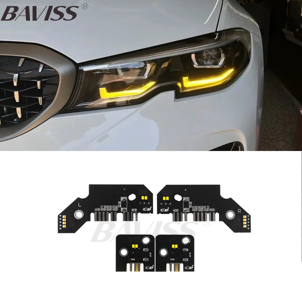 

DRL Board Upgrade NO RGB Daytime Running Light Amber Yellow Blue Red For BMW G20 G21 LCI M340i M340iX 2019-2022 LED Headlight