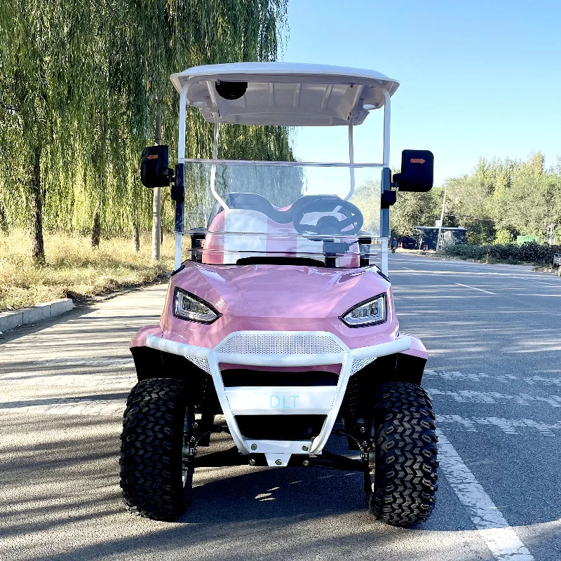 Hot Selling Smart 4 Wheel Disc Brake Golf Cart 4 Seats 48V Off-Road Vehicle AC Motor 7.5kw 10 Inch Display With Lithium Battery