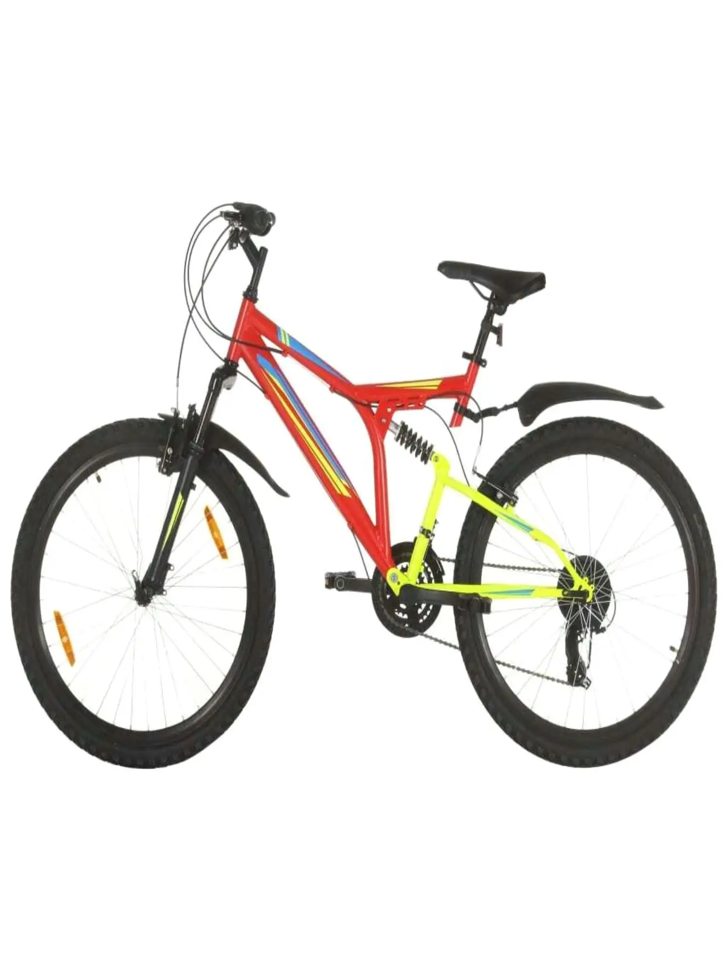 AliExpress UK 26-Inch 21-Speed Mountain Bike with 49cm Frame - Red Color, Durable and Stylish