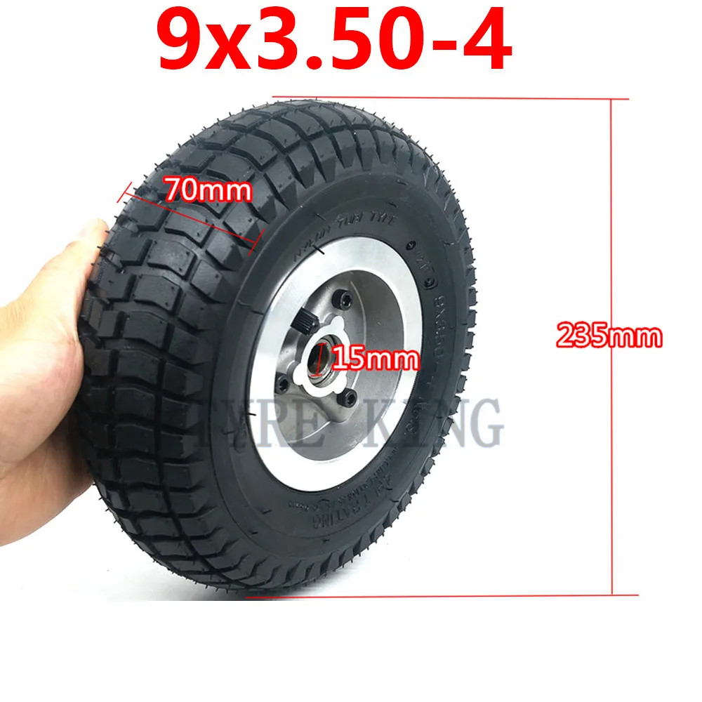 High Quality 9 Inch  9x3.50-4 Tube Tire Wheel Fits Scooter Skateboard Pocket Bike Electric Tricycle 9*3.50-4 Tyre Wheel Parts