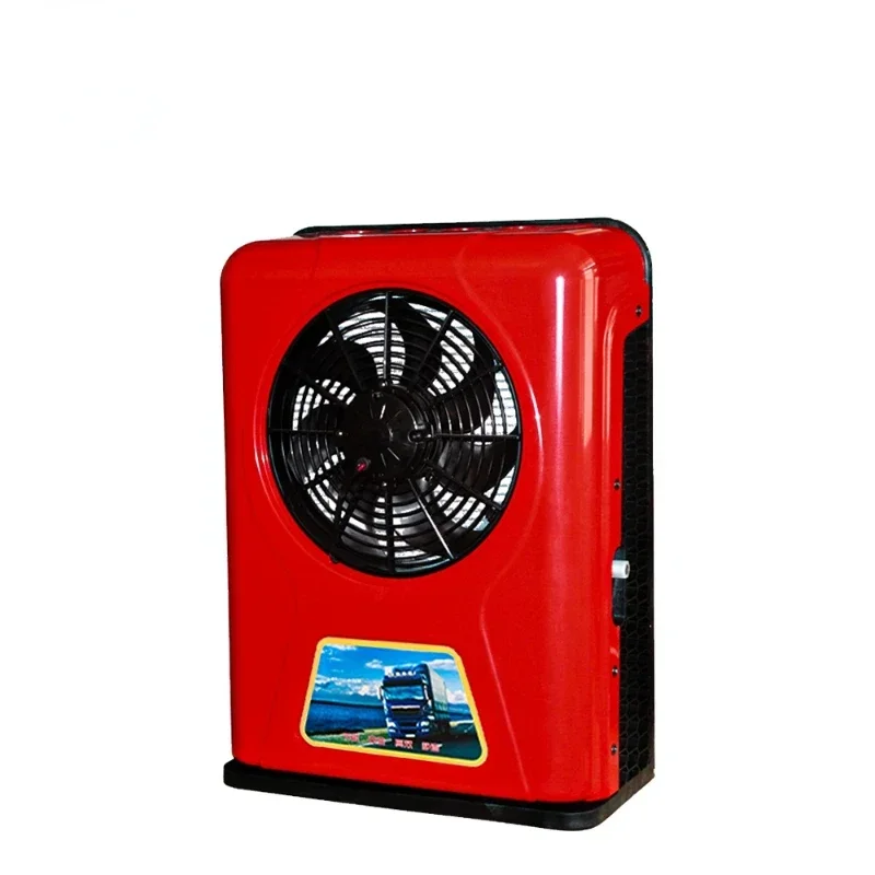 Gran oferta, aire acondicionado portátil de estacionamiento de 1000W, 12V, RV, Camping, tapa dura, conjunto completo de accesorios