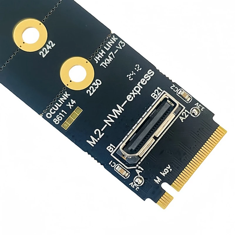 Per M.2 NVME a Oculink femmina SFF-8612 adattatore pci-e X4 supporto per scheda adattatore DOCK-OC4 per SSD NVME U.2(SFF 2.5) da 8639 pollici