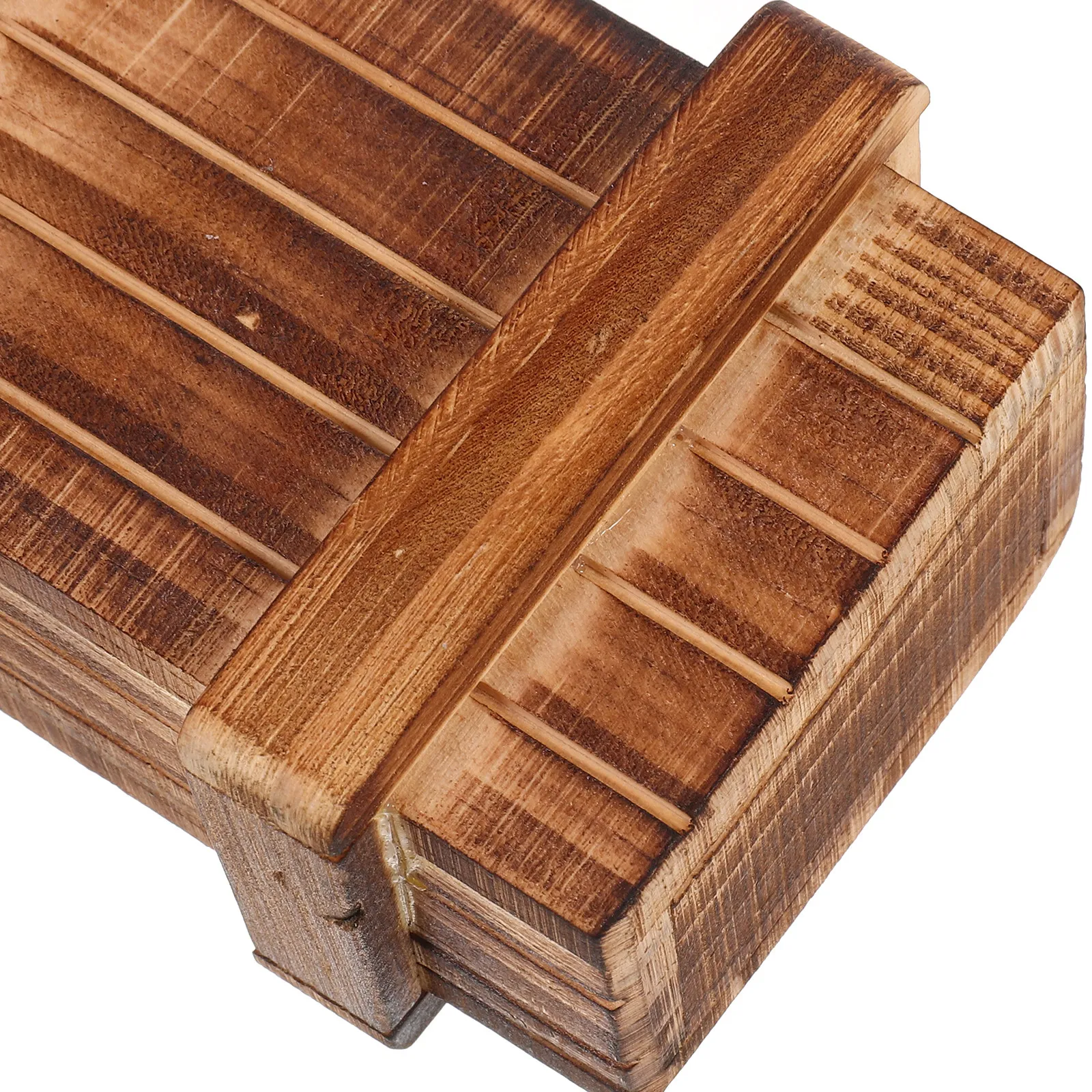 Wooden Puzzle Box Featuring Intricate Hidden Compartments Teaser for Problem Solving Hand Eye Coordination