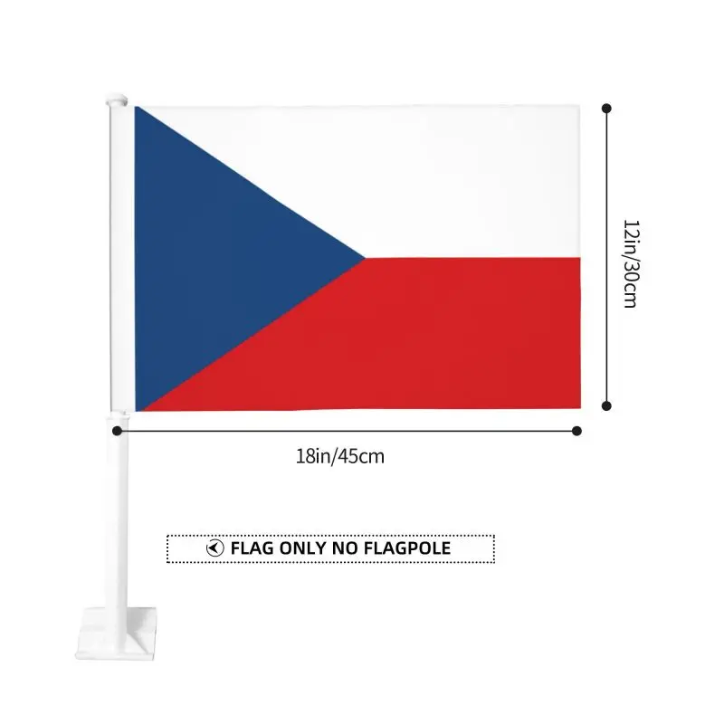12x18 بوصة تشيكوسلوفاكيا CZE علم تشيك 30x45 سنتيمتر أعلام السيارات #6